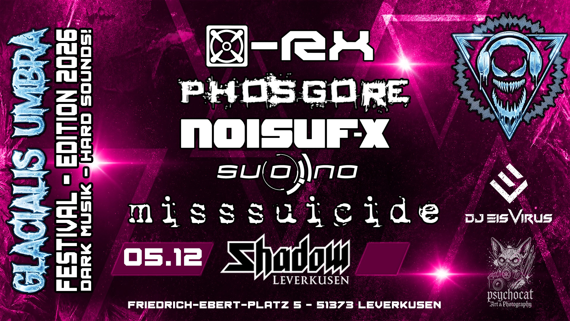 Flyer for Glacialis Umbra Festival 2026 - Day Two